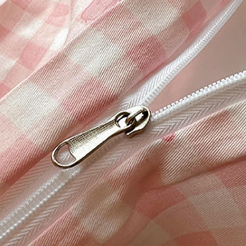Ownkoti Soft Washed Cotton Bow Plaid Bedding Set - image 7