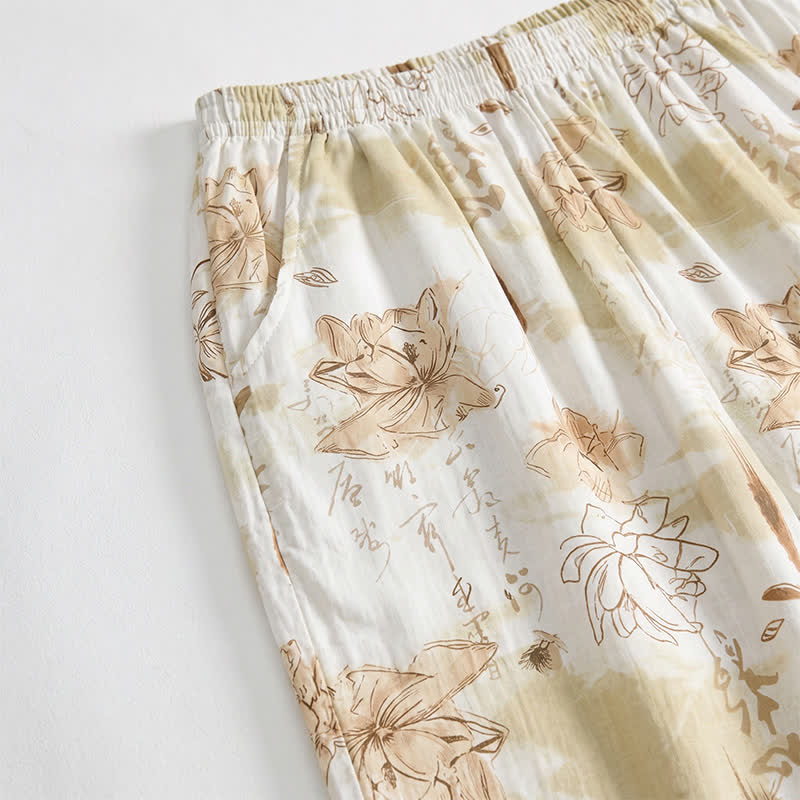 Ownkoti Soft Floral Cotton Lounge Shorts - image 2