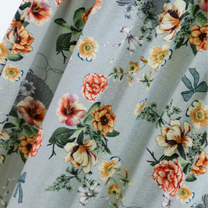 Ownkoti Vintage Floral Ruffle Hem Summer Lounge Shorts - image 4
