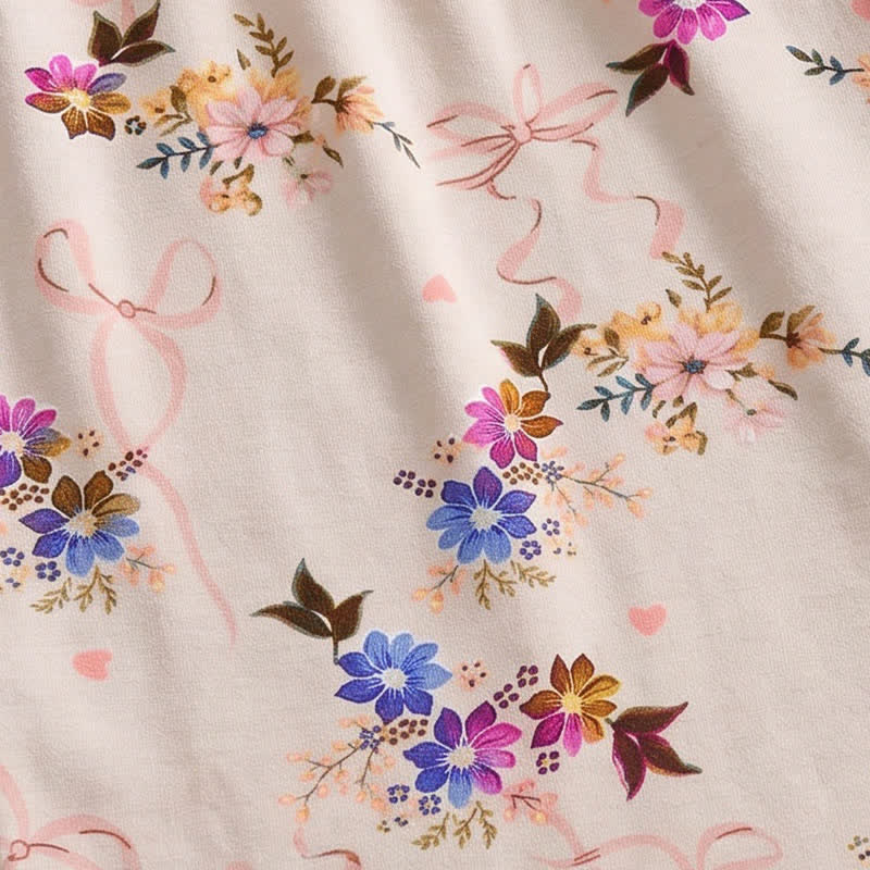 Ownkoti Vintage Floral Relaxed Fit Lounge Shorts - image 3
