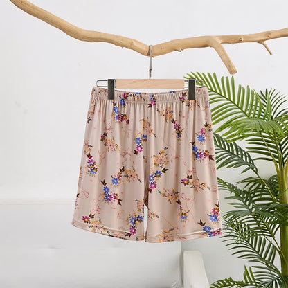 Ownkoti Vintage Floral Relaxed Fit Lounge Shorts - Pink - 2XL  - image 0