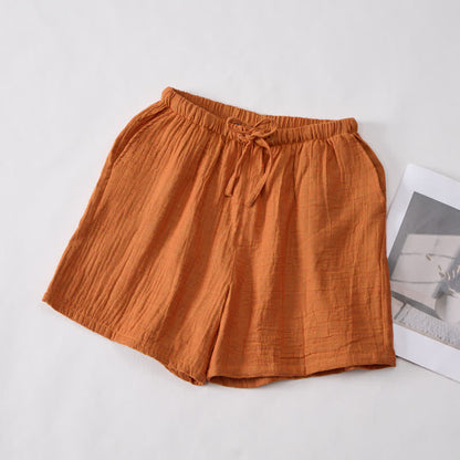 Ownkoti Relaxed Cotton Gauze Drawstring Lounge Shorts - image 1