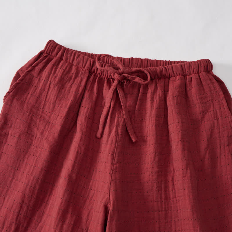 Ownkoti Relaxed Cotton Gauze Drawstring Lounge Shorts - image 10