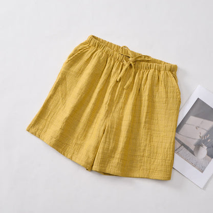 Ownkoti Relaxed Cotton Gauze Drawstring Lounge Shorts - image 17