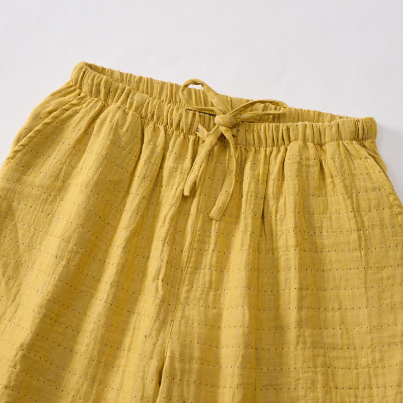 Ownkoti Relaxed Cotton Gauze Drawstring Lounge Shorts - image 18