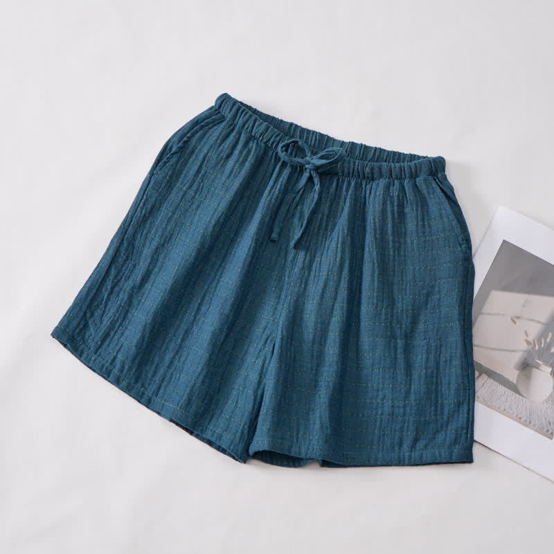 Ownkoti Relaxed Cotton Gauze Drawstring Lounge Shorts - image 27