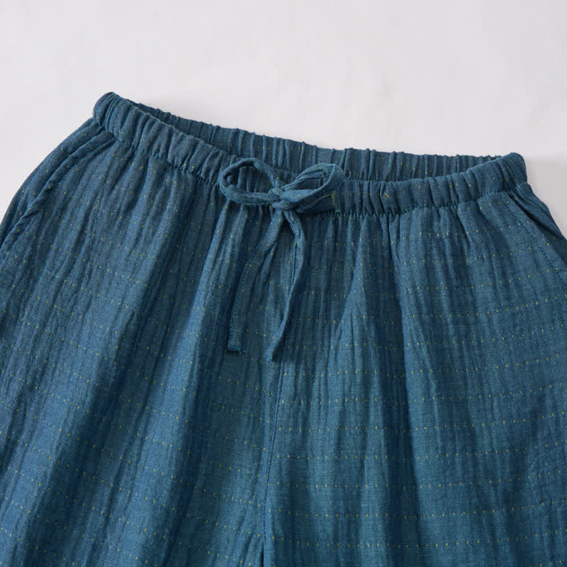 Ownkoti Relaxed Cotton Gauze Drawstring Lounge Shorts - image 28