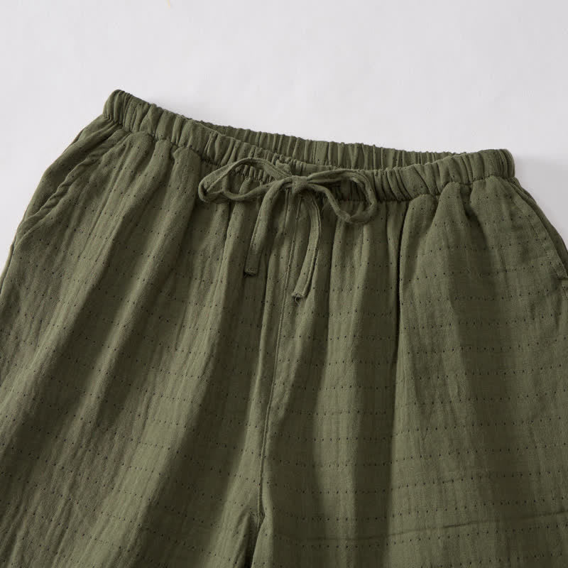 Ownkoti Relaxed Cotton Gauze Drawstring Lounge Shorts - image 39