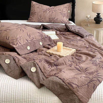 Ownkoti Vintage Botanical Cotton Linen Blanket Quilt - image 3