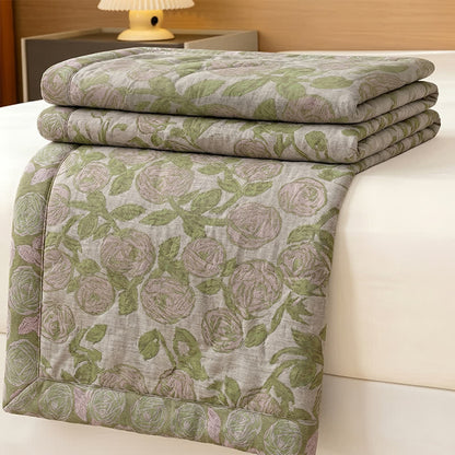 Ownkoti Cozy Cottage Floral Cotton Bedspread - image 2