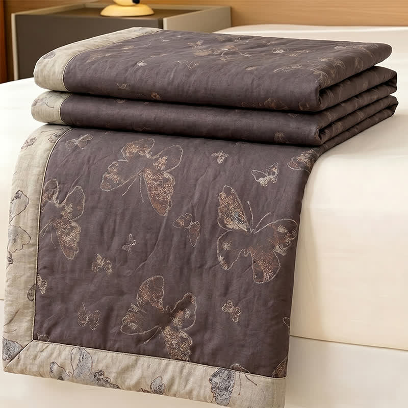 Ownkoti Vintage Cottage Butterfly Cotton Bedspread - image 3