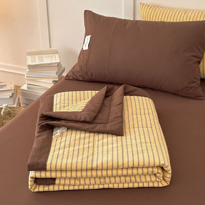 Ownkoti Cozy Farmhouse Cotton Two-Tone Striped Bedding Set - image 7