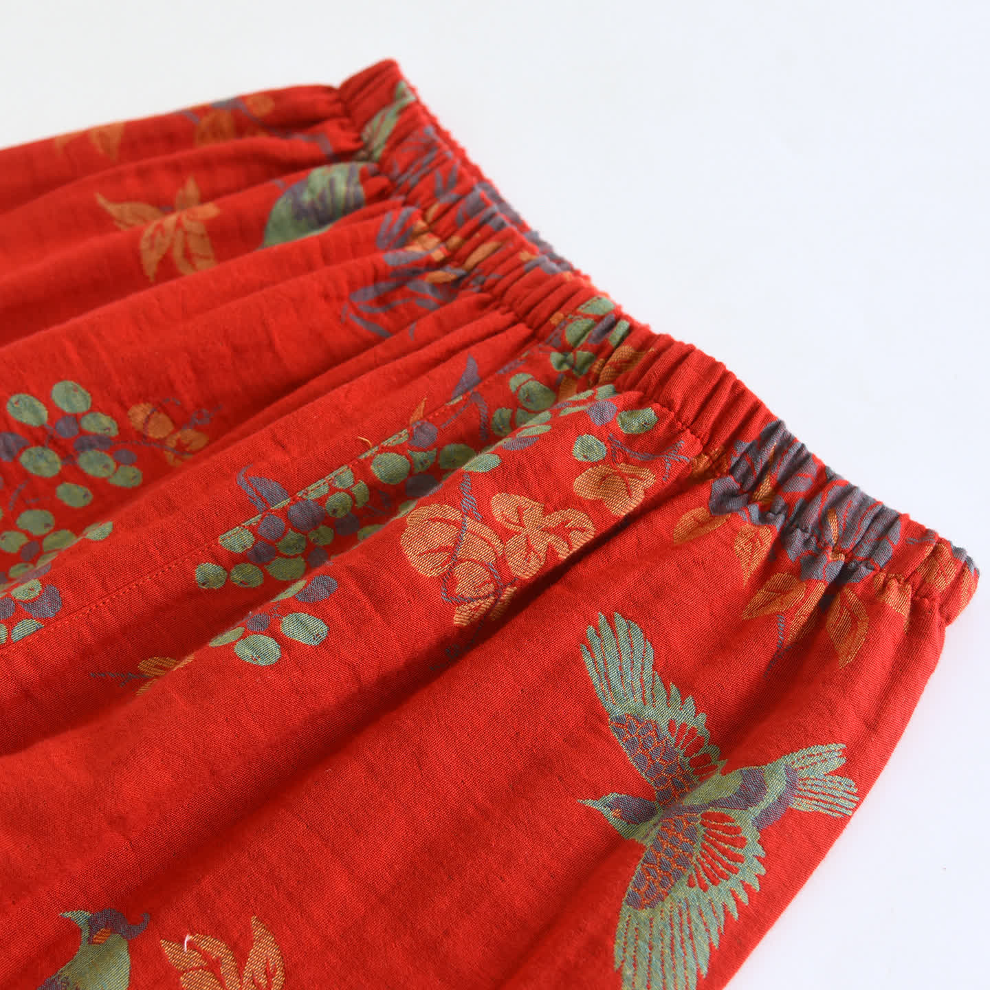 Ownkoti Vintage Bird Floral Cotton Loungewear Set - image 14