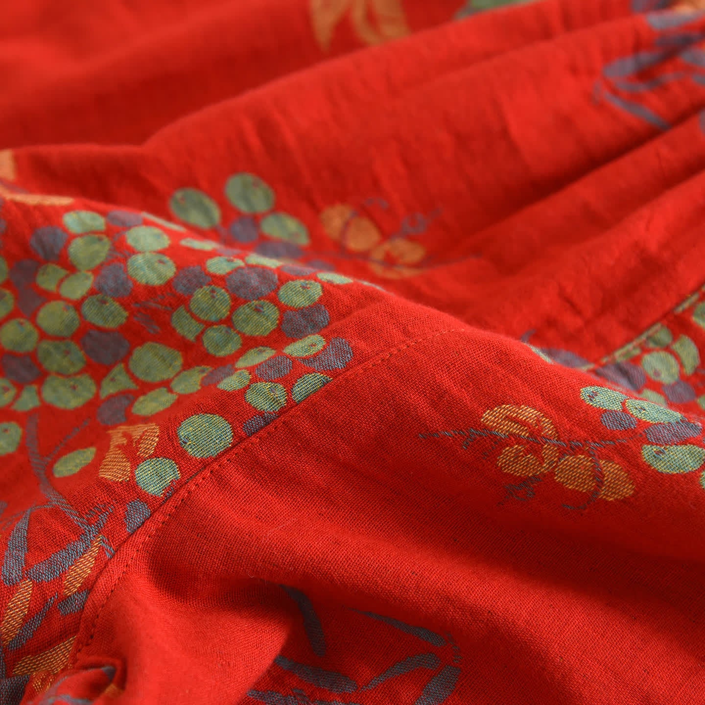 Ownkoti Vintage Bird Floral Cotton Loungewear Set - image 12