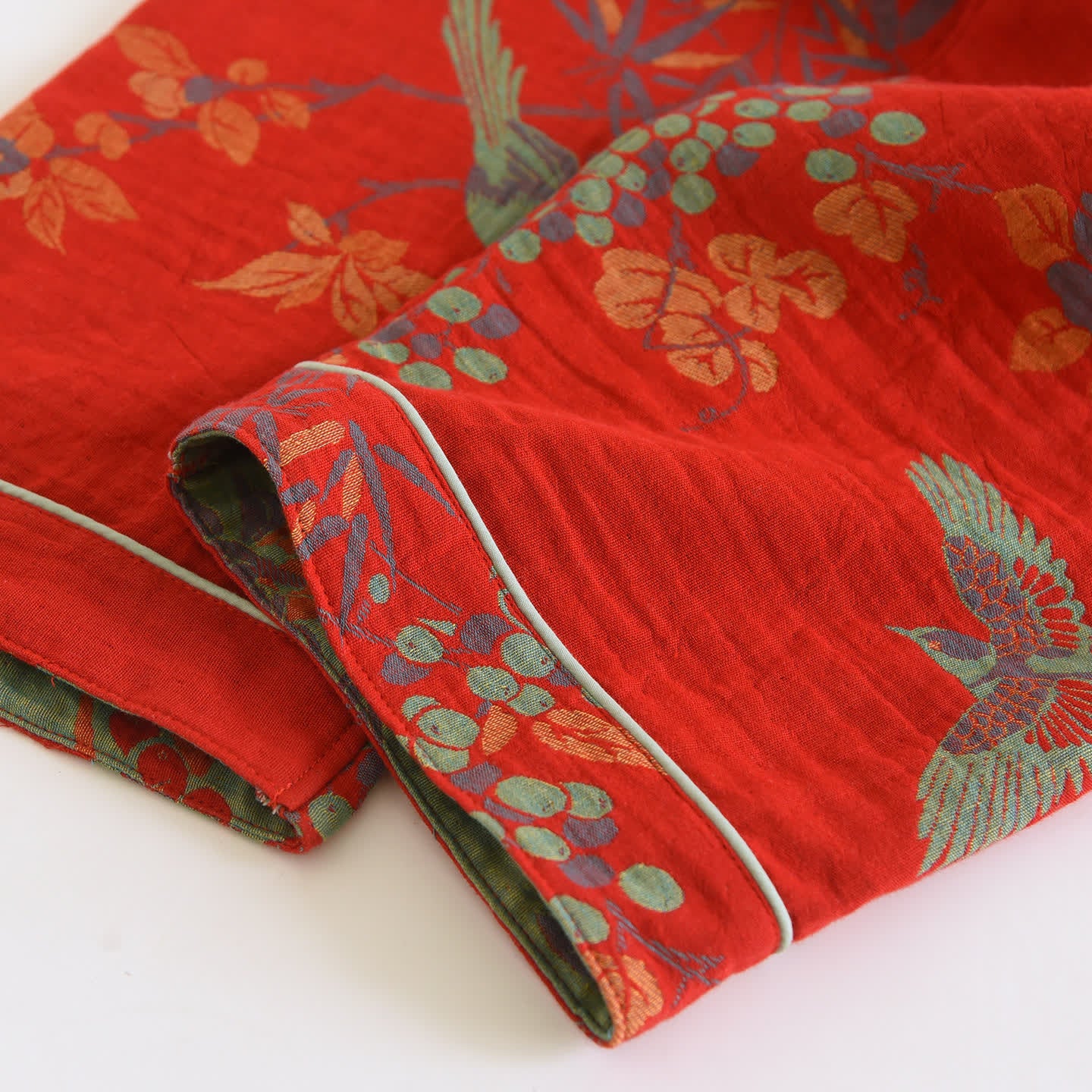 Ownkoti Vintage Bird Floral Cotton Loungewear Set - image 15