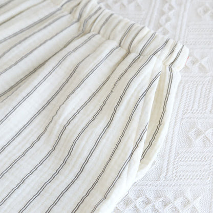 Ownkoti Relaxed Striped Camp Collar Summer Loungewear Set - image 13