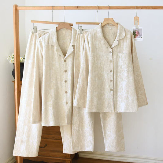 Ownkoti Minimalist-style Couple Button Front Loungewear Set - image 0