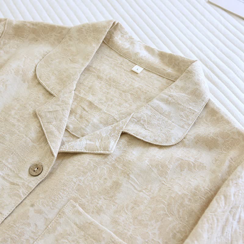 Ownkoti Minimalist-style Couple Button Front Loungewear Set - image 4