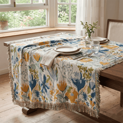 Ownkoti Bright Floral Cotton Gauze Quilt Blanket - image 8