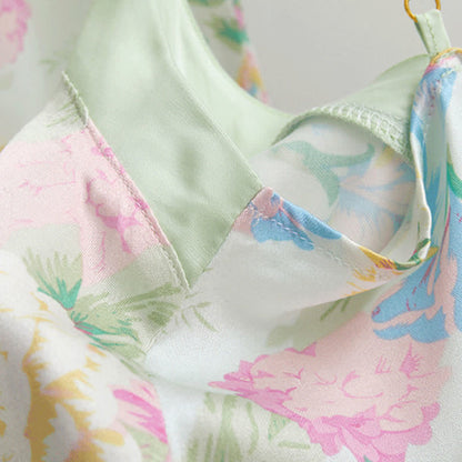 Ownkoti Mint Blossom Satin Cami and Shorts Loungewear Set - image 4