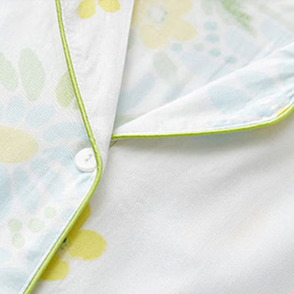 Ownkoti Sunflower Mint Contrast Trim Pajama Short Set - image 7