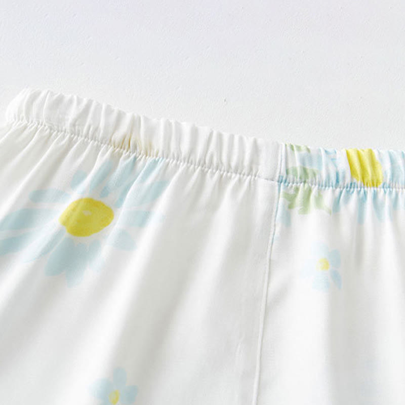 Ownkoti Sunflower Mint Contrast Trim Pajama Short Set - image 10