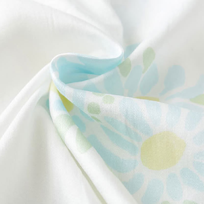 Ownkoti Sunflower Mint Contrast Trim Pajama Short Set - image 14
