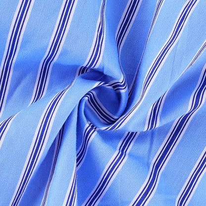 Ownkoti Blue Stripe Lace Cotton Cami Shorts Loungewear Set - image 6