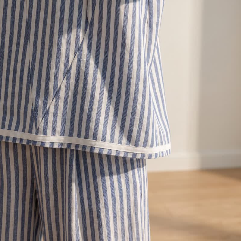 Ownkoti Coastal Stripe Relaxed Two Piece Loungewear Set - image 4