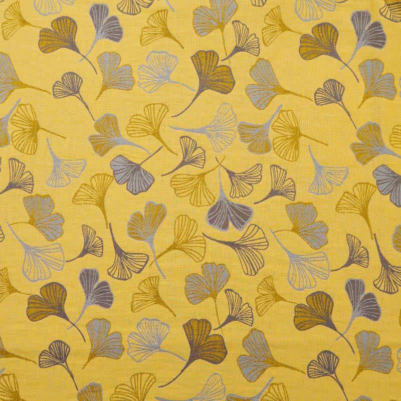 Ownkoti Mustard Ginkgo Quilted Cotton Throw Blanket - image 6