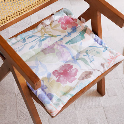 Ownkoti Pastel Botanical Memory Foam Chair Cushion - LavenderBlush - 19.7" x 19.7" - image 0