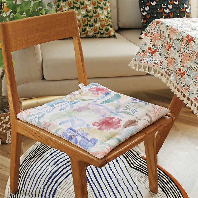 Ownkoti Pastel Botanical Memory Foam Chair Cushion - image 2