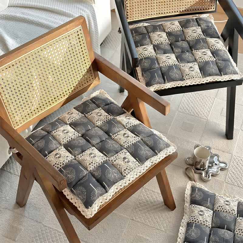 Ownkoti Vintage Country Floral Lace Chair Cushion - image 1