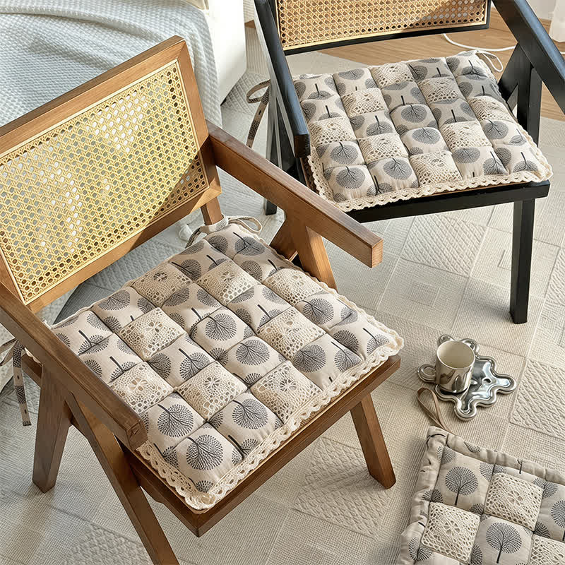 Ownkoti Vintage Country Floral Lace Chair Cushion - image 6