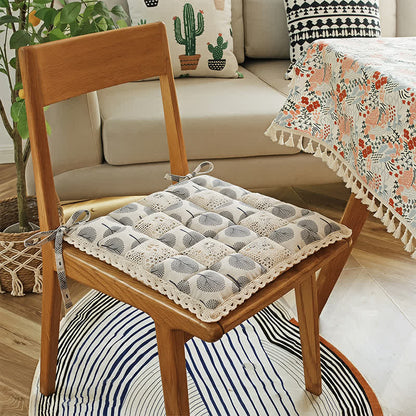 Ownkoti Vintage Country Floral Lace Chair Cushion - image 7