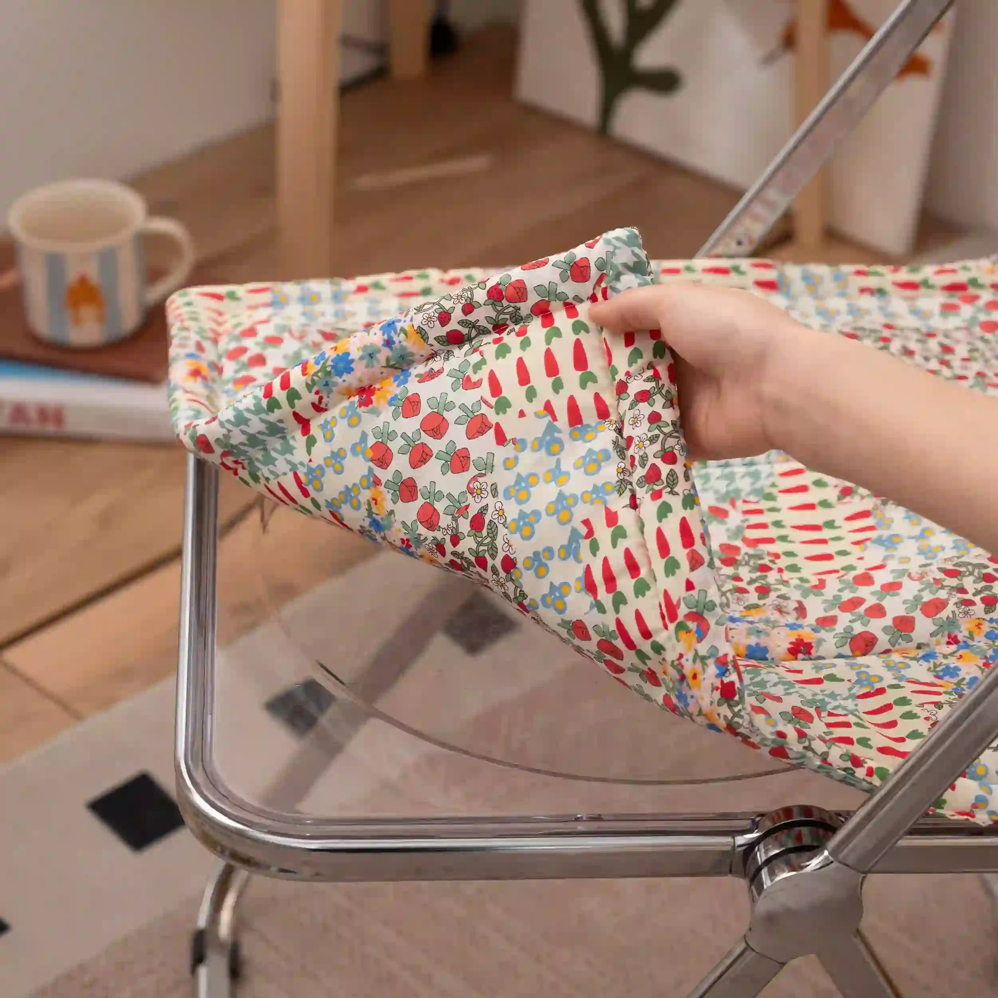 Ownkoti Cottage Floral Patchwork Chair Cushion - image 4