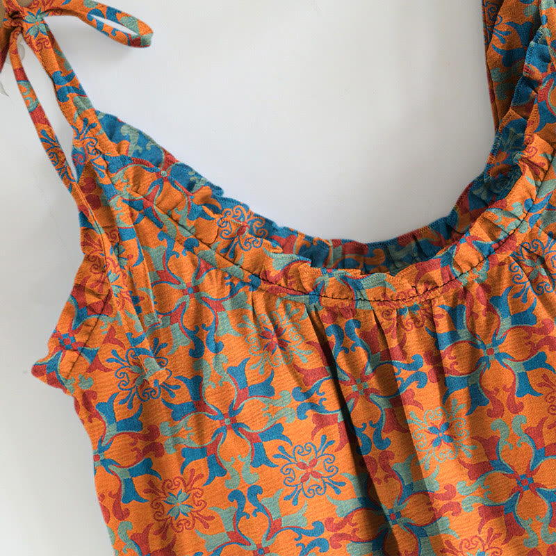 Ownkoti Boho Floral Tie Strap Pajama Set - image 2