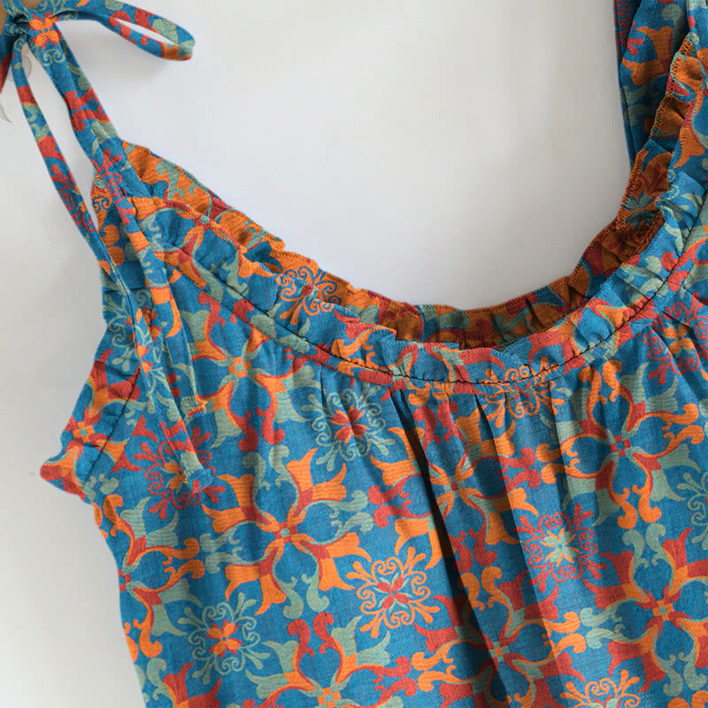 Ownkoti Boho Floral Tie Strap Pajama Set - image 2