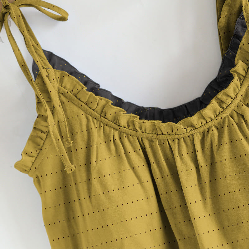 Ownkoti Textured Solid Color Cami & Pants Lounge Set - image 2