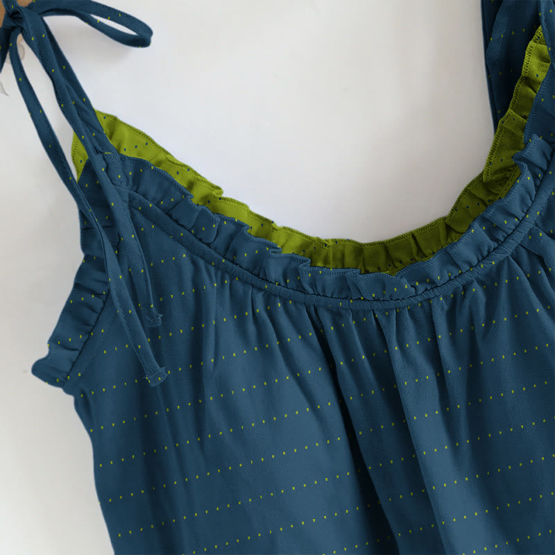 Ownkoti Textured Solid Color Cami & Pants Lounge Set - image 10