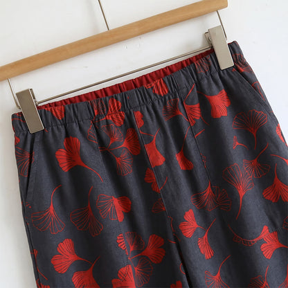 Ownkoti Golden Ginkgo Leaf Cami Pajama Set - image 8