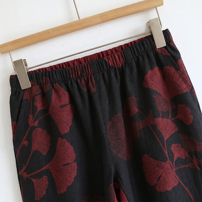 Ownkoti Botanical Leaf Cami & Pants Loungewear Set - image 5