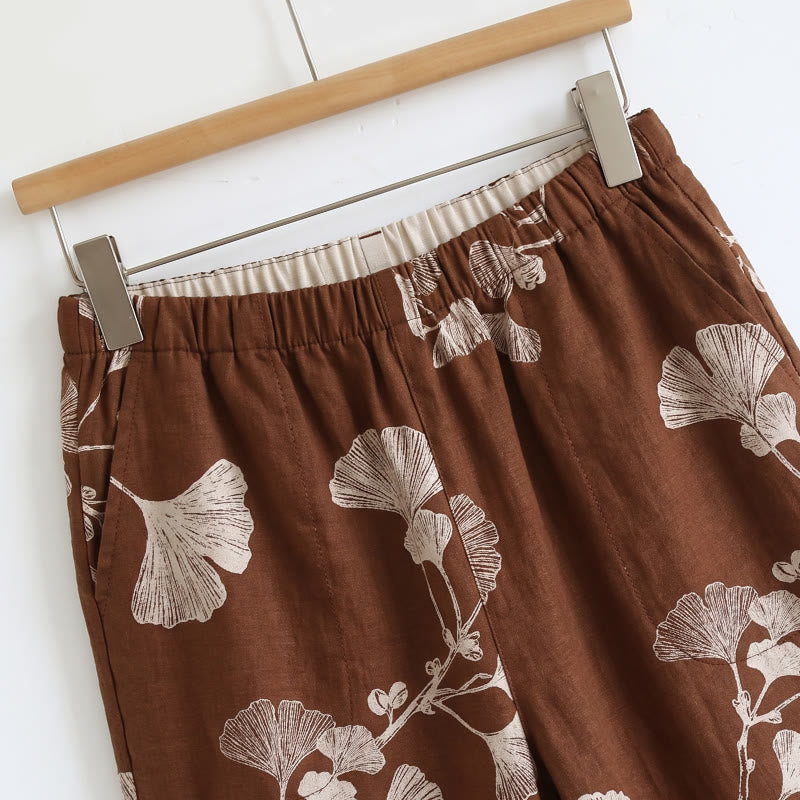 Ownkoti Botanical Leaf Cami & Pants Loungewear Set - image 8