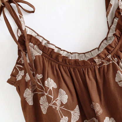 Ownkoti Botanical Leaf Cami & Pants Loungewear Set - image 7