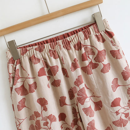 Ownkoti Botanical Leaf Cami & Pants Loungewear Set - image 11