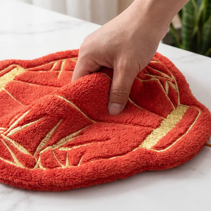 Ownkoti Lunar Red Bamboo Coral Fleece Hand Towel - image 3