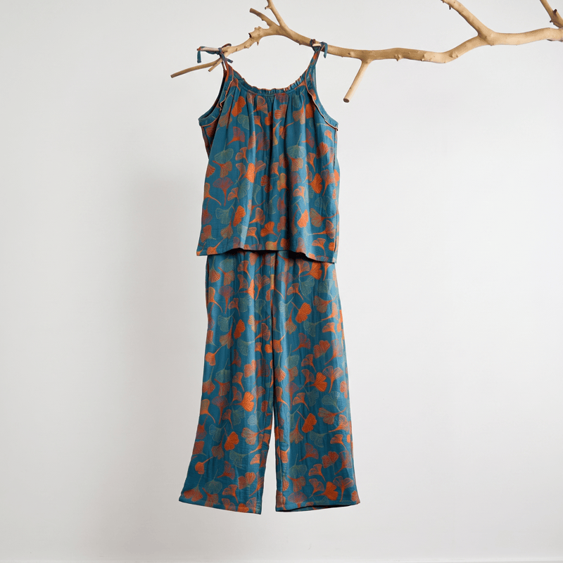 Ownkoti Ginkgo Cami Top & Pants Pajama Set - image 1