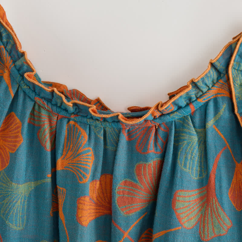 Ownkoti Ginkgo Leaf Cami Top & Pants Pajama Set - image 7