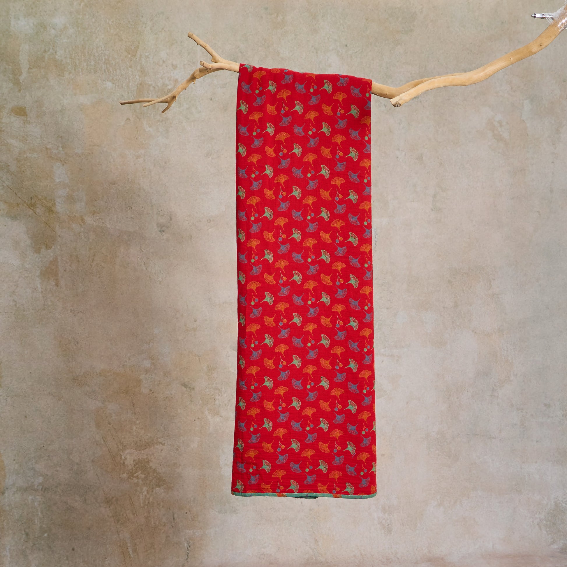 Ownkoti Ginkgo Leaf Cotton Jacquard Fabric - image 4