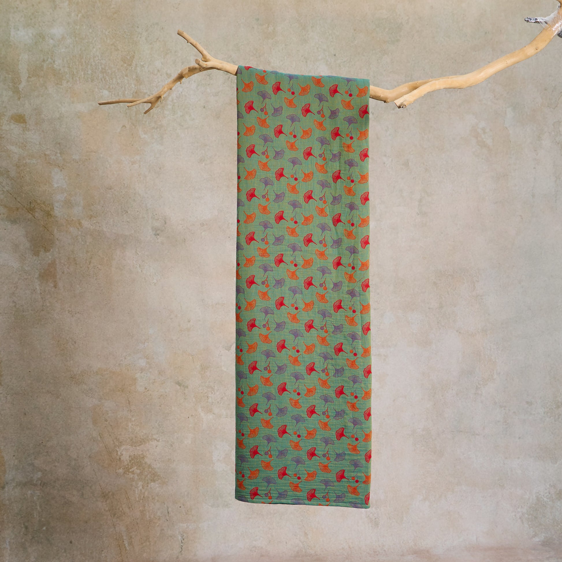 Ownkoti Ginkgo Leaf Cotton Jacquard Fabric - image 9